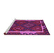 Sideview of Machine Washable Oriental Purple Traditional Area Rugs, wshcon2529pur