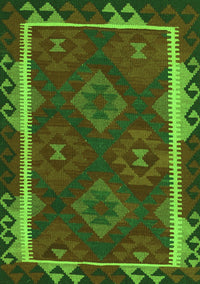 Oriental Green Traditional Rug, con2529grn