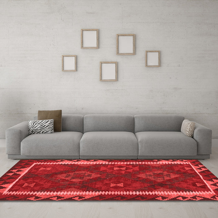 Traditional Red Washable Rugs