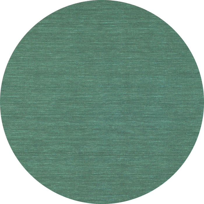 Round Abstract Light Blue Contemporary Rug, con252lblu