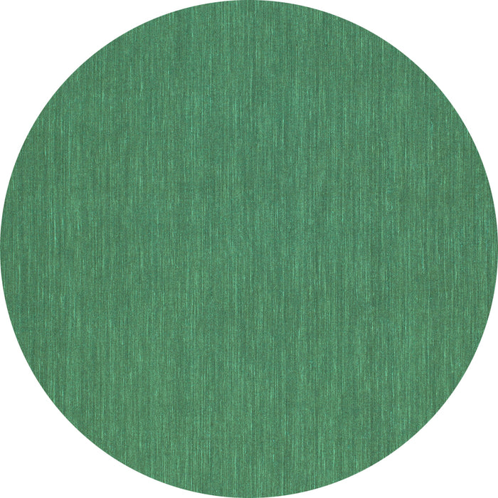 Round Abstract Turquoise Contemporary Rug, con252turq