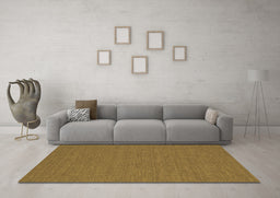 Machine Washable Abstract Brown Contemporary Rug in a Living Room,, wshcon252brn