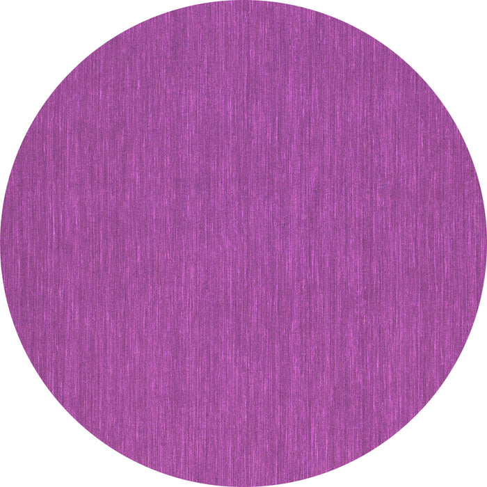 Round Abstract Purple Contemporary Rug, con252pur