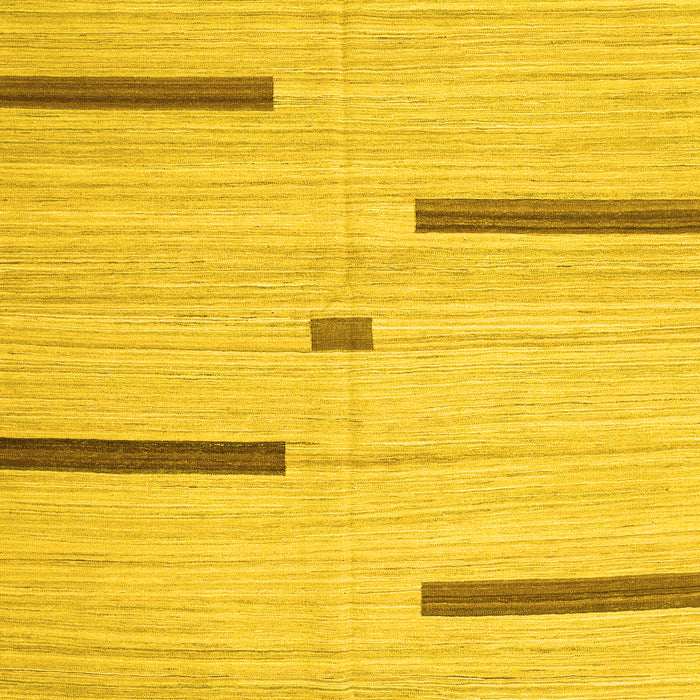 Machine Washable Abstract Yellow Contemporary Rug, wshcon2530yw