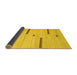 Sideview of Abstract Yellow Contemporary Rug, con2530yw