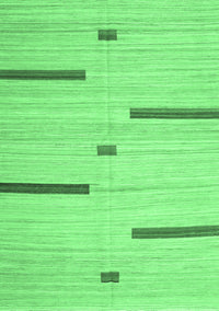 Abstract Emerald Green Contemporary Rug, con2530emgrn