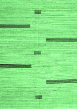 Abstract Emerald Green Contemporary Rug, con2530emgrn