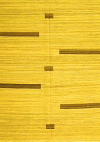 Abstract Yellow Contemporary Rug, con2530yw