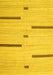 Abstract Yellow Contemporary Rug, con2530yw