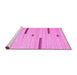 Sideview of Machine Washable Abstract Pink Contemporary Rug, wshcon2530pnk