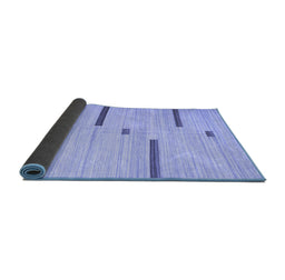 Sideview of Abstract Blue Contemporary Rug, con2530blu