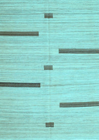 Abstract Light Blue Contemporary Rug, con2530lblu