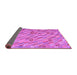 Sideview of Southwestern Purple Country Rug, con2531pur