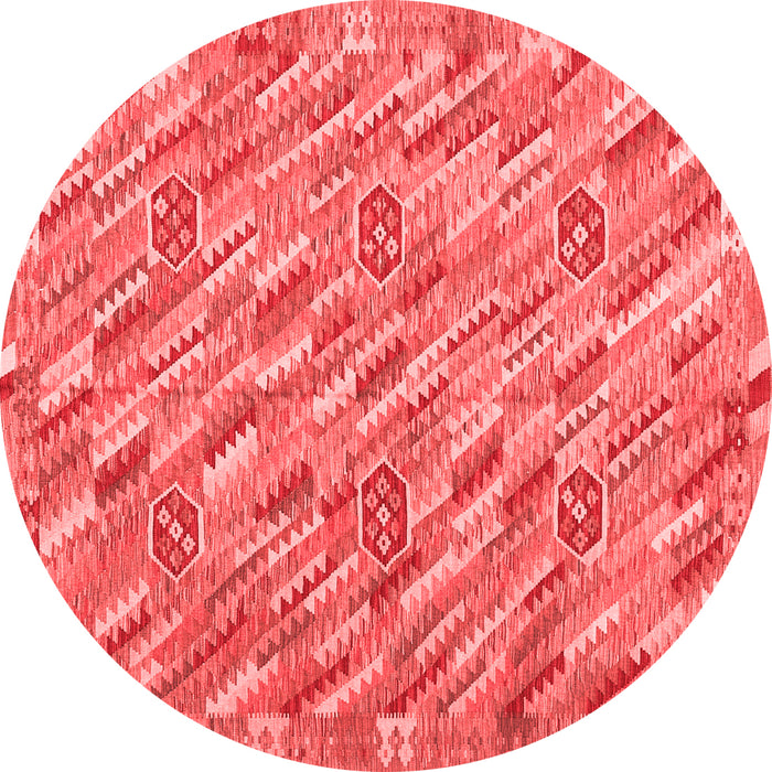 Machine Washable Southwestern Red Country Rug, wshcon2531red