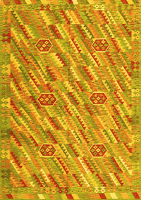 Southwestern Yellow Country Rug, con2531yw