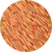 Machine Washable Southwestern Orange Country Area Rugs, wshcon2531org