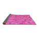 Sideview of Southwestern Pink Country Rug, con2531pnk