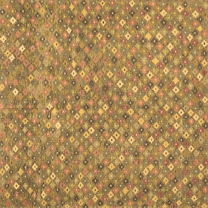 Square Southwestern Brown Country Rug, con2532brn