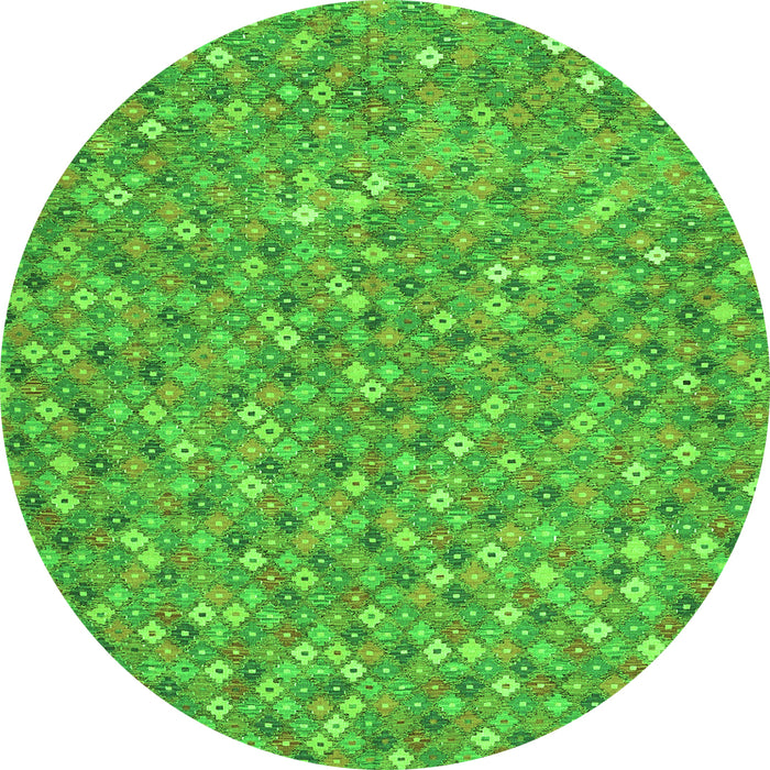 Machine Washable Southwestern Green Country Area Rugs, wshcon2532grn