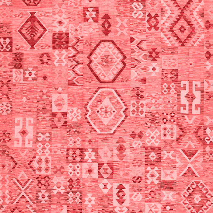 Machine Washable Southwestern Red Country Rug, wshcon2533red