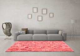 Country Red Washable Rugs