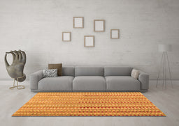 Machine Washable Southwestern Orange Country Area Rugs in a Living Room, wshcon2534org