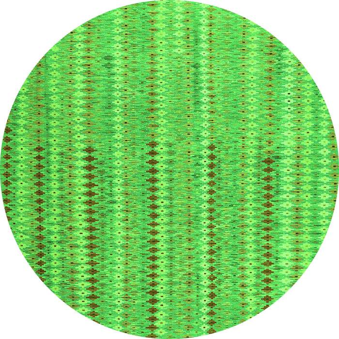 Machine Washable Southwestern Green Country Area Rugs, wshcon2534grn