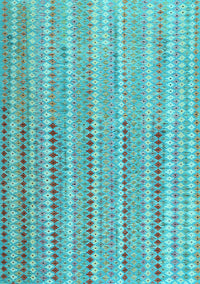 Southwestern Light Blue Country Rug, con2534lblu