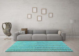 Machine Washable Southwestern Light Blue Country Rug in a Living Room, wshcon2534lblu