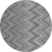 Square Southwestern Gray Country Rug, con2535gry