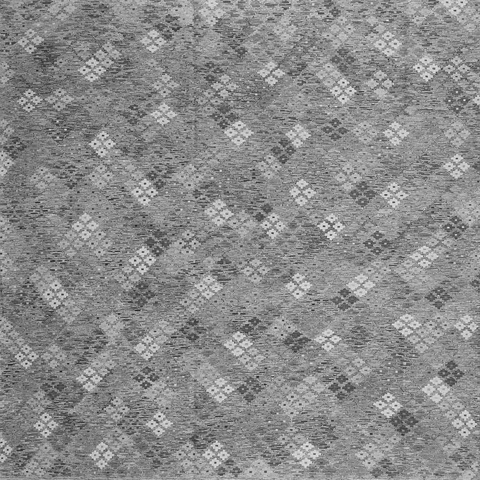 Round Machine Washable Southwestern Gray Country Rug, wshcon2536gry