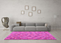 Machine Washable Southwestern Pink Country Rug, wshcon2536pnk
