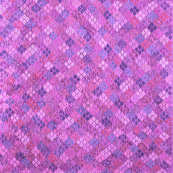 Square Machine Washable Southwestern Purple Country Area Rugs, wshcon2536pur