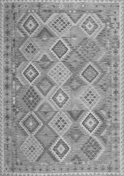 Abstract Gray Contemporary Rug, con2537gry