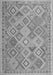 Abstract Gray Contemporary Rug, con2537gry