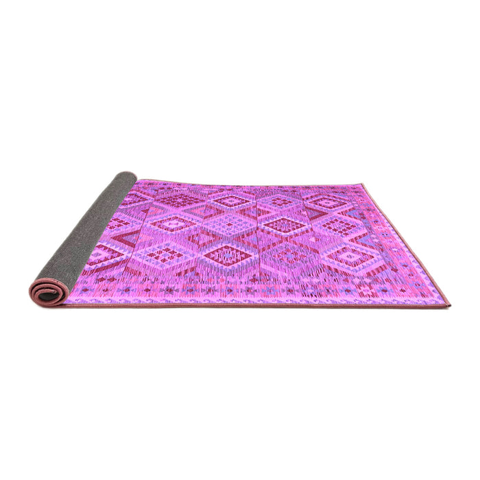 Sideview of Abstract Purple Contemporary Rug, con2537pur