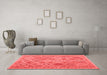 Contemporary Red Washable Rugs