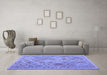 Machine Washable Abstract Blue Contemporary Rug in a Living Room, wshcon2537blu