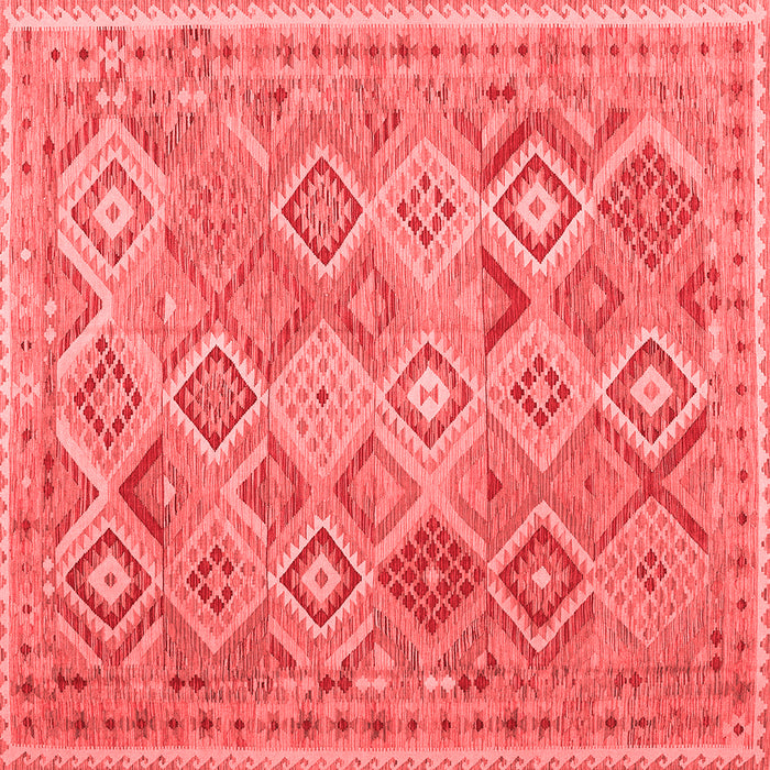 Abstract Red Contemporary Rug, con2537red