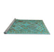 Sideview of Machine Washable Abstract Light Blue Contemporary Rug, wshcon2537lblu