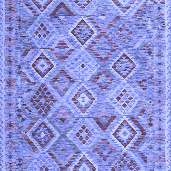 Abstract Blue Contemporary Rug, con2537blu