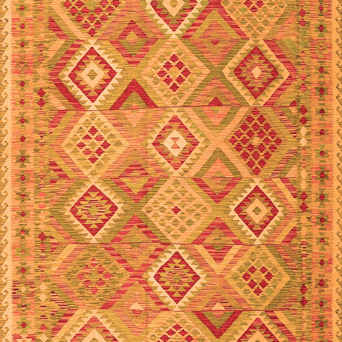 Serging Thickness of Machine Washable Abstract Orange Contemporary Area Rugs, wshcon2537org