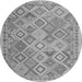 Machine Washable Abstract Gray Contemporary Rug, wshcon2537gry