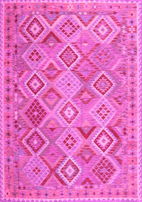 Abstract Pink Contemporary Rug, con2537pnk