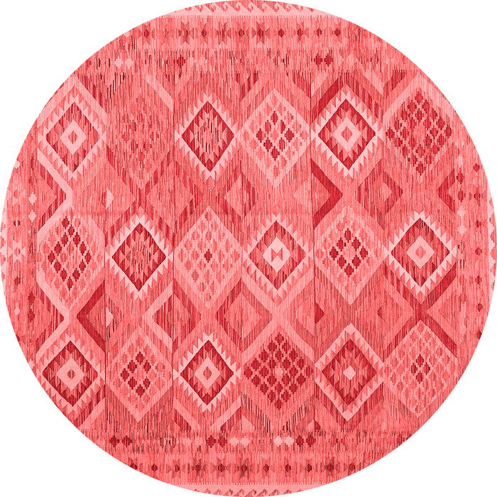 Machine Washable Abstract Red Contemporary Rug, wshcon2537red