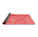 Abstract Red Contemporary Area Rugs