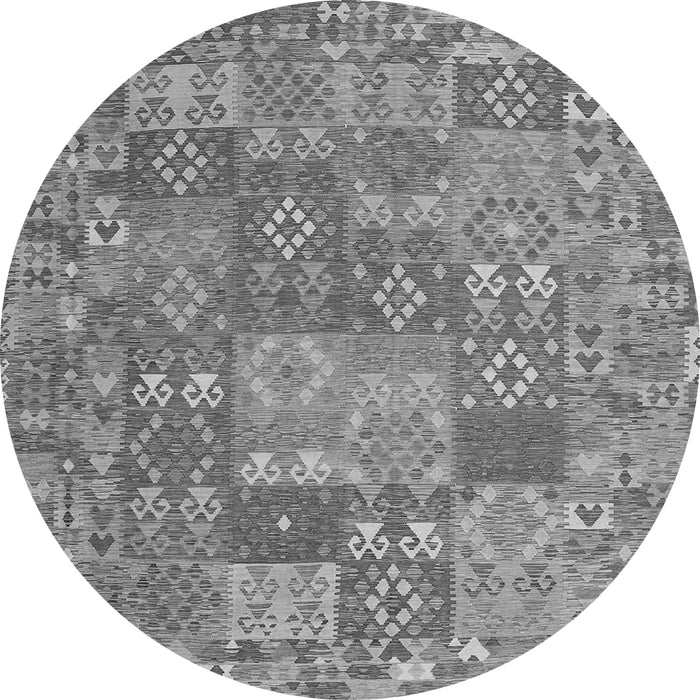 Square Southwestern Gray Country Rug, con2538gry