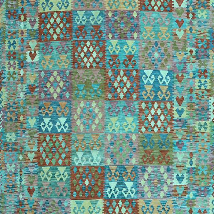 Southwestern Light Blue Country Rug, con2538lblu