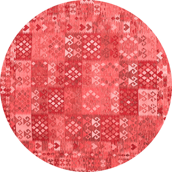 Machine Washable Southwestern Red Country Rug, wshcon2538red