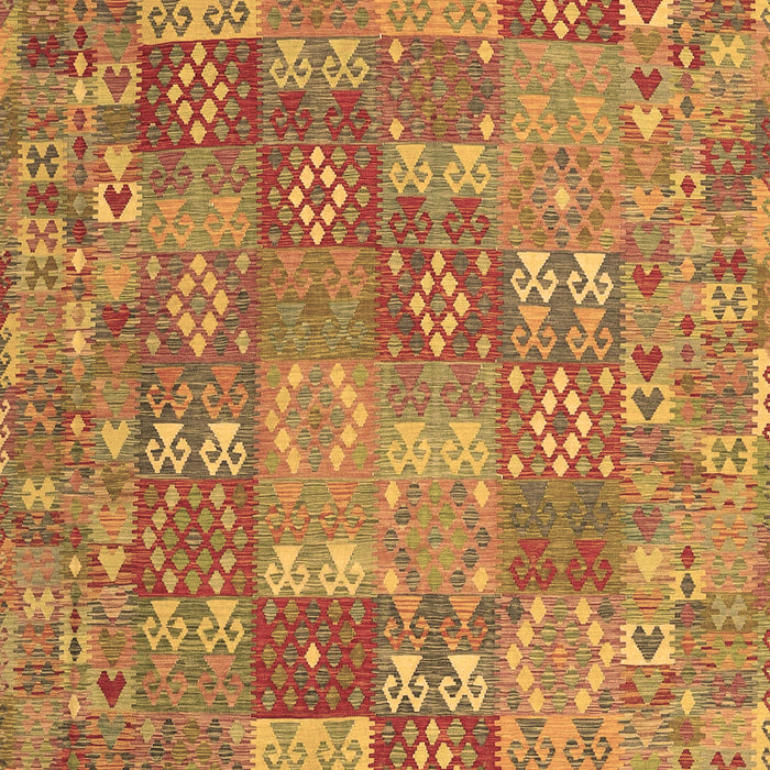 Machine Washable Southwestern Brown Country Rug, wshcon2538brn